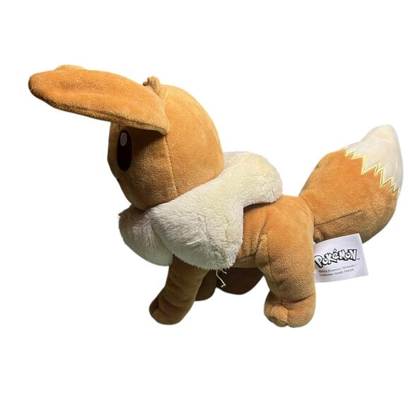 Eevee Standing Pokemon Plush Toy Stuffed Animal 9” Wicked Cool Toys Nintendo - Picture 5 of 11